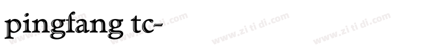 pingfang tc字体转换